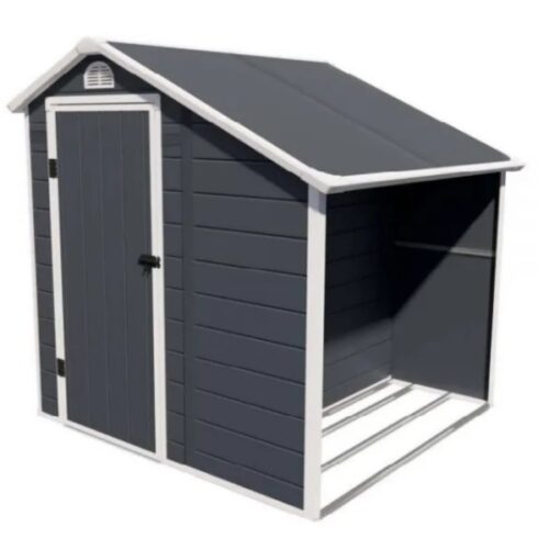 Сарай WOTEX Storage-02-3, серый с белым
