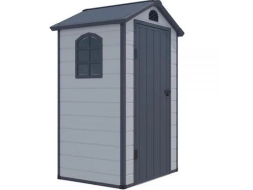 Сарай пластиковый Wotex Storage-01-2, серый, 134*104*204 мм