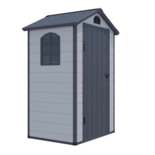 Сарай пластиковый Wotex Storage-01-2, серый, 134*104*204 мм