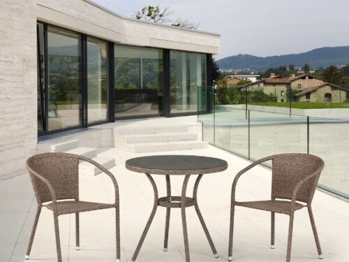 Комплект плетеной мебели T282ANT/Y137C-W56 Light brown (2+1)