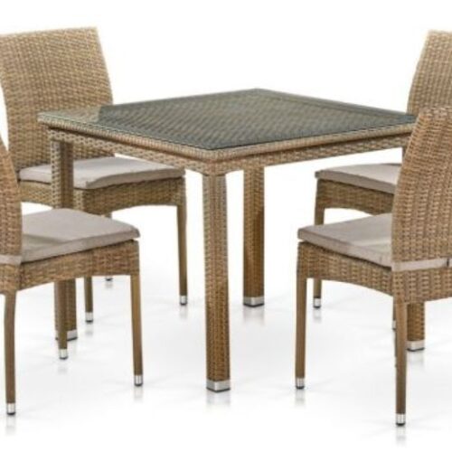 Уличная мебель T257B/Y380B-W65 Light Brown (4+1)