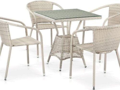 Обеденный комплект T706/Y137C-W85 Latte 4Pcs