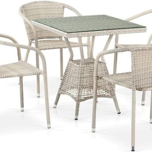 Обеденный комплект T706/Y137C-W85 Latte 4Pcs