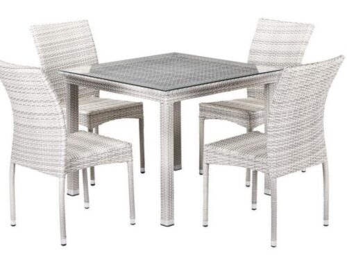 Обеденная группа T257C/Y376A-W85-90x90 4Pcs Latte