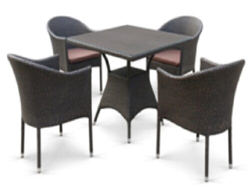 Комплект плетеной мебели T257A/Y350A-W53 Brown 4Pcs