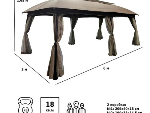Тент садовый Green Glade 1151 3х6м полиэстер
