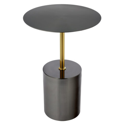 Кофейный столик Solid диам.40см x 58см, чёрный, металл