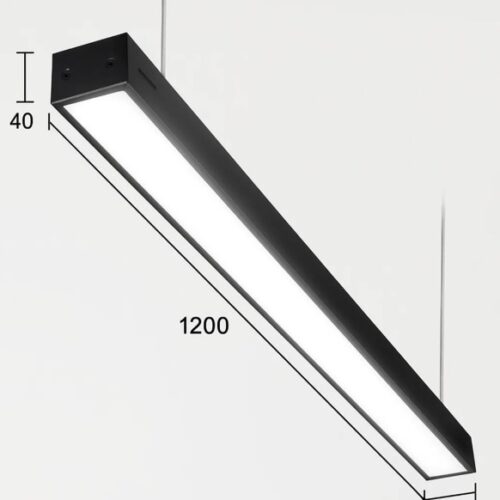 Подвесной линейный светильник LED 5х4х120 см для офиса и дома