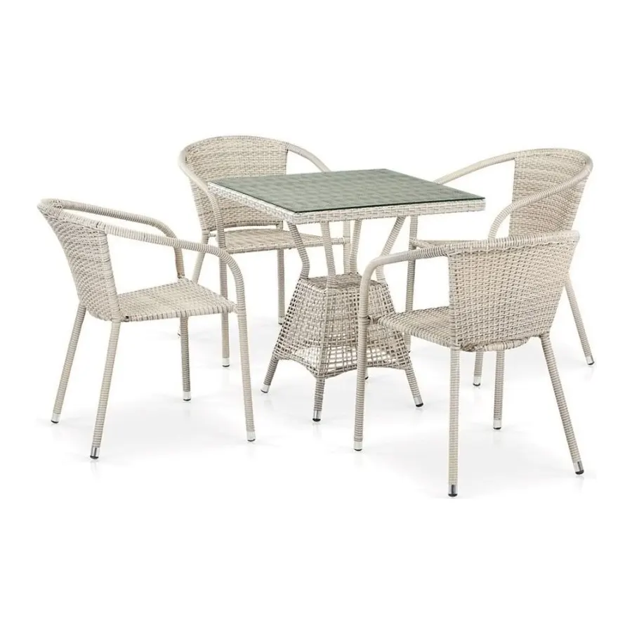 Обеденный комплект T706/Y137C-W85 Latte 4Pcs