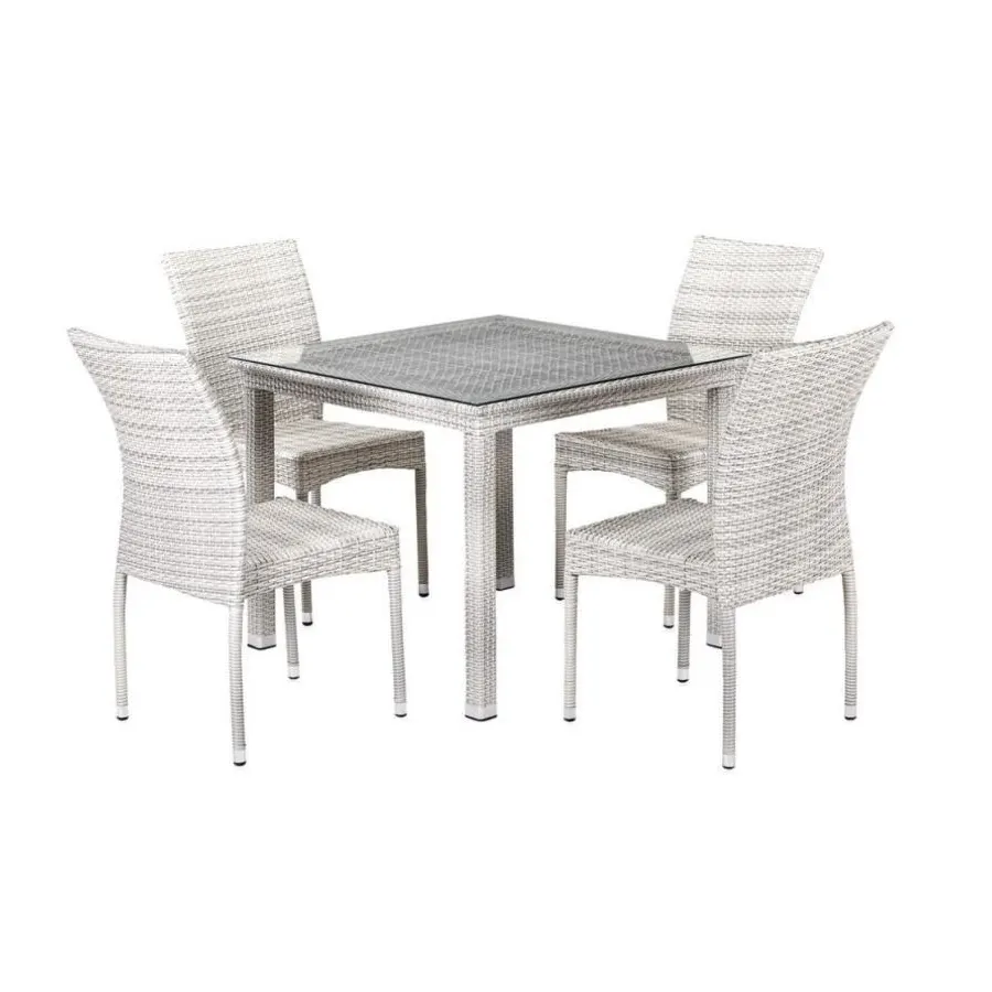 Обеденная группа T257C/Y376A-W85-90x90 4Pcs Latte