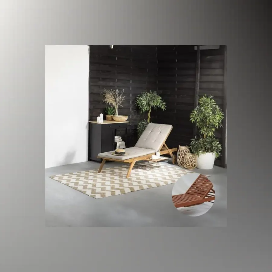 Шезлонг для дачи A37B Beige