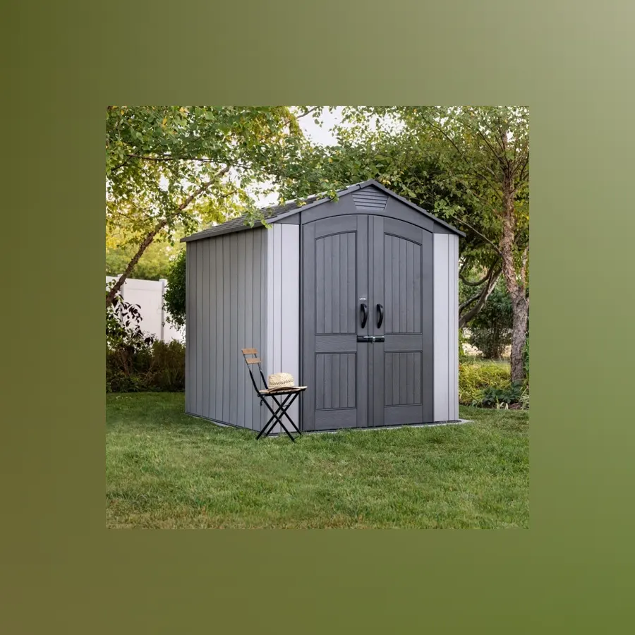 Пластиковый хозблок LifeTime WoodLook 7x7